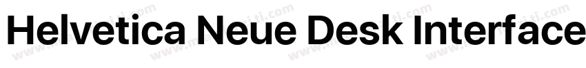 Helvetica Neue Desk Interface字体转换
